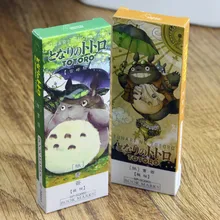 32 pcs/set Cartoon Totoro bookmark Anime paper page holder Memo card Stationery office School supplies separador de libros F392