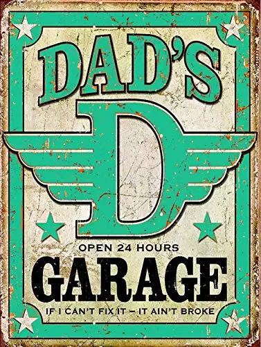 

Dads Garage Metal Tin Sign Retor Wall Decor Tin Sign 8x12 Inch