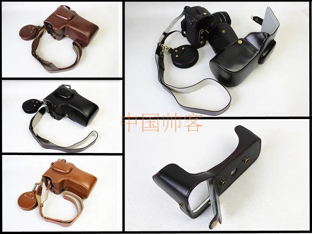 Cinturino In Pelle Pu Custodia Per Fotocamera Custodia Per Canon 77D 800D 850D Rebel T7I T8I