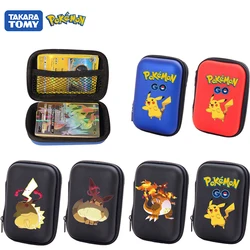 Nouvelle boîte de rangement de cartes Pokémon épée, capacité de 50 cartes porte cartes à jouer Pokemon Album Anime collectionner boîte de rangement des écouteurs cadeau 