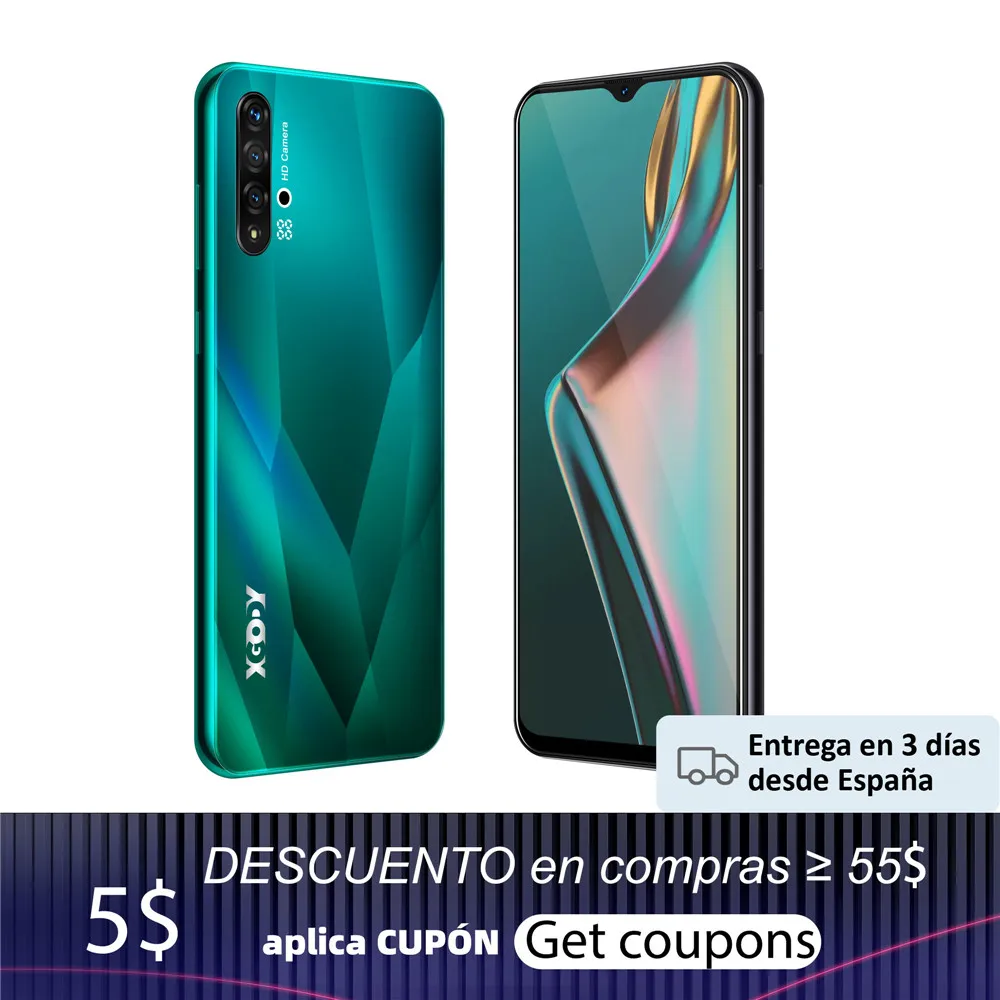 XGODY Global Version Smartphone Android 9.0 6.5 Inch Big Screen 1GB 8GB MTK6580 Quad Core 5MP Camera 3000mAh 3G Mobile Phones | Мобильные
