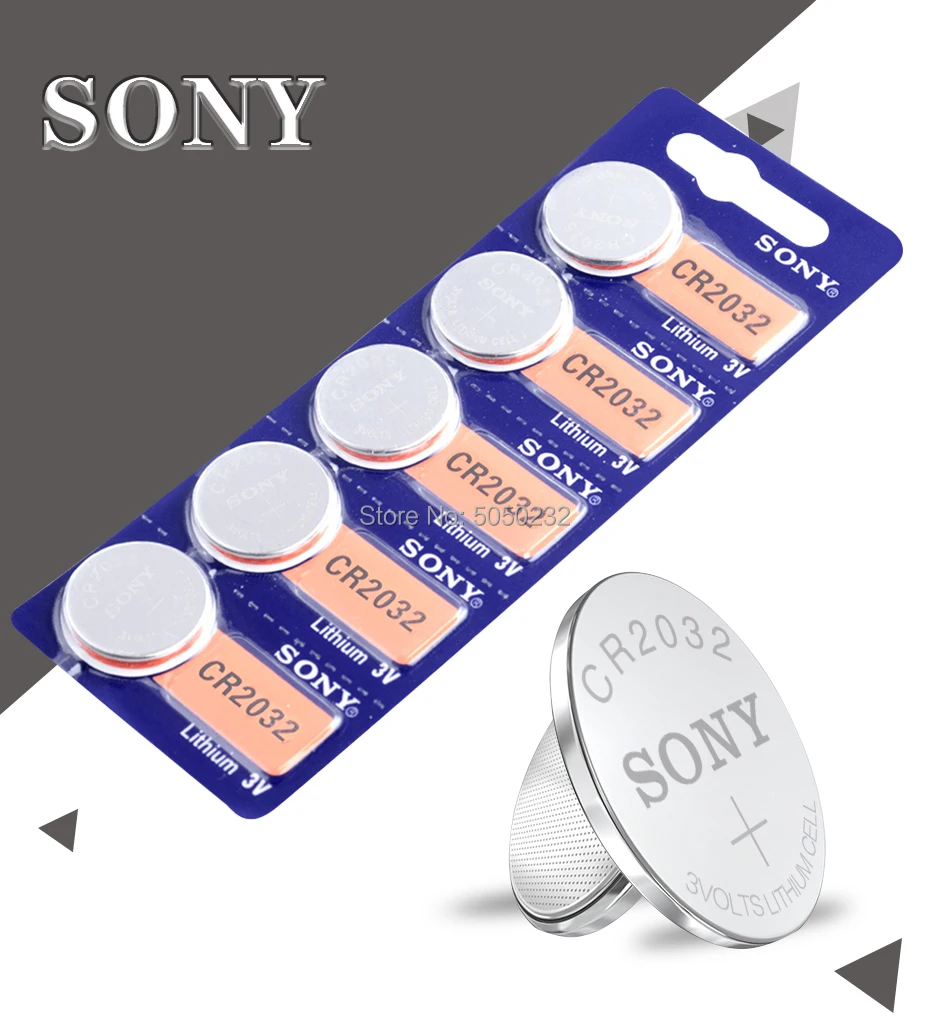 sony 15 шт. cr2032 DL2032 ECR2032 5004LC KCR2032 BR2032 3 в Кнопочная батарея литиевая батарея для часов игрушки