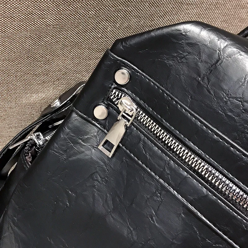 

Backpack Women's 2018 New Style Fashion Korean-style Simple Versatile Soft Leather Multi-functional Street Fashion Large-Volume