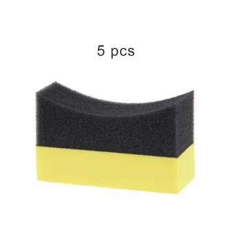 

5pcs Car Wheels Brush Multifunctional Tire Hub Waxing Sponge Cleaner Interior Cleaning Tools Polishing Brush Auto Accessories