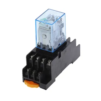 

1SET MY4NJ Intermediate Relay MY4N-J DC 12V 24V / AC 110V 220V 14 Pin With Base Mini Relay Switch Micro Electromagnetic Relay