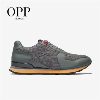 

OPP 2020 Men's Shoes Outdoor Large Size Sports Shoes Mesh Breathable Casual Shoes Men's Leather Running Sneaker