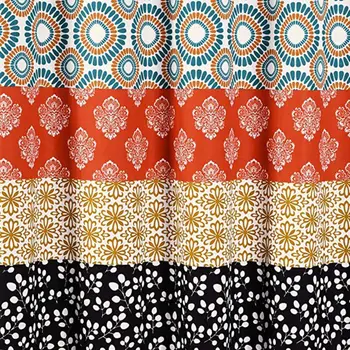 

Bathroom decoration luxury 3D digital printing Bohemian shower curtain waterproof polyester