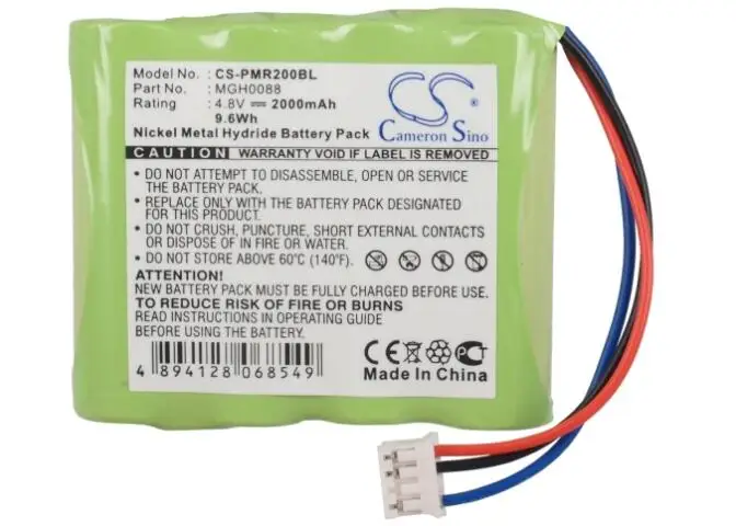 Cameron sino 2000mah аккумулятор для TOPCARD PMR 200 PMR200 MGH0088 платежный терминал батарея
