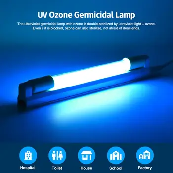 

Disinfection UV Lamp Car Home Living Room Office UV Germicidal Lamp Led UVC Light Disinfection Lamp Sterilizer Air Kill Mites