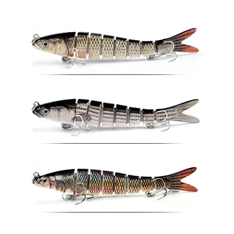 

1 Pcs 13.7cm Swimbait Lure Multi Jointed Fish Wobblers Lifelike Fishing Lure 8 Segment Swimbait Crankbait Fishing Tackle