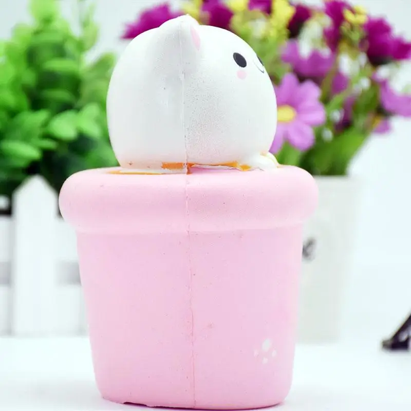 Милые игрушки для кошек из искусственной кожи, медленно поднимающиеся мягкие кексы, милые игрушки для детей