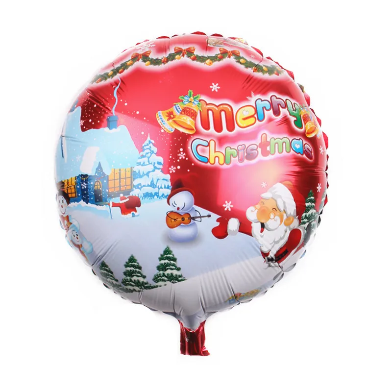 Рождественская елка, Санта Клаус, снеговик, круглая алюминиевая фольга, гелиевые шары, веселое Рождество, Год, вечерние, Рождественский Декор, воздушный шар Globos