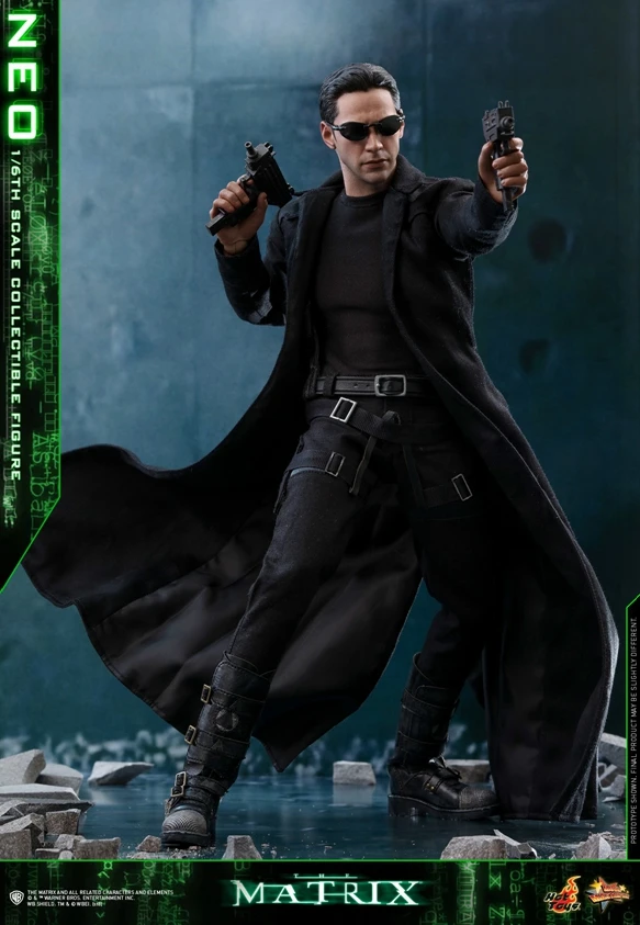 1/6 scale toy The Matrix Neo Keanu Reeves Black Harness 