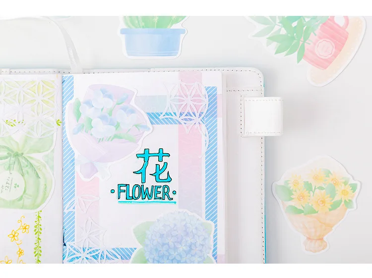 Летняя серия чай цветок вкладыш блокнот заметки памятки закладки для блокнота подарок канцелярские принадлежности