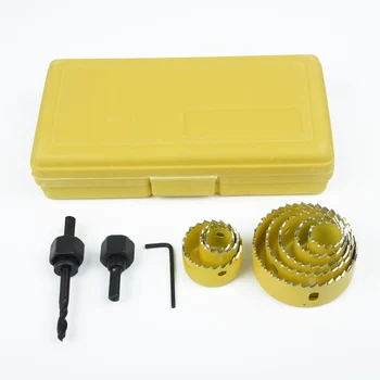 

11Pcs Carbon Steel Hole Saw Kit Metal Circle Cutter Round Drill Bits Set Useful
