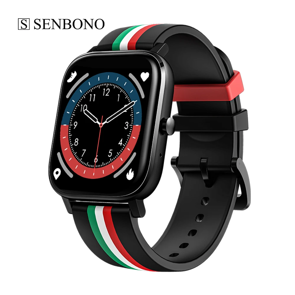 SENBONO MT2 BT Call Smart Watch Waterproof Music player 4G ROM Smartwatch Call Fitness Tracker Recording for Men Women