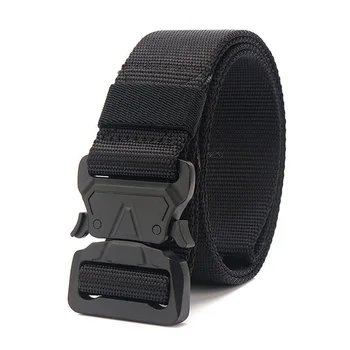 

New Nylon Casual Belt Men Women Solid Causl Belt Alloy Buckle Unlock Camouflage Tactical Belt Outdoor Strong Knitted Belt AJ193