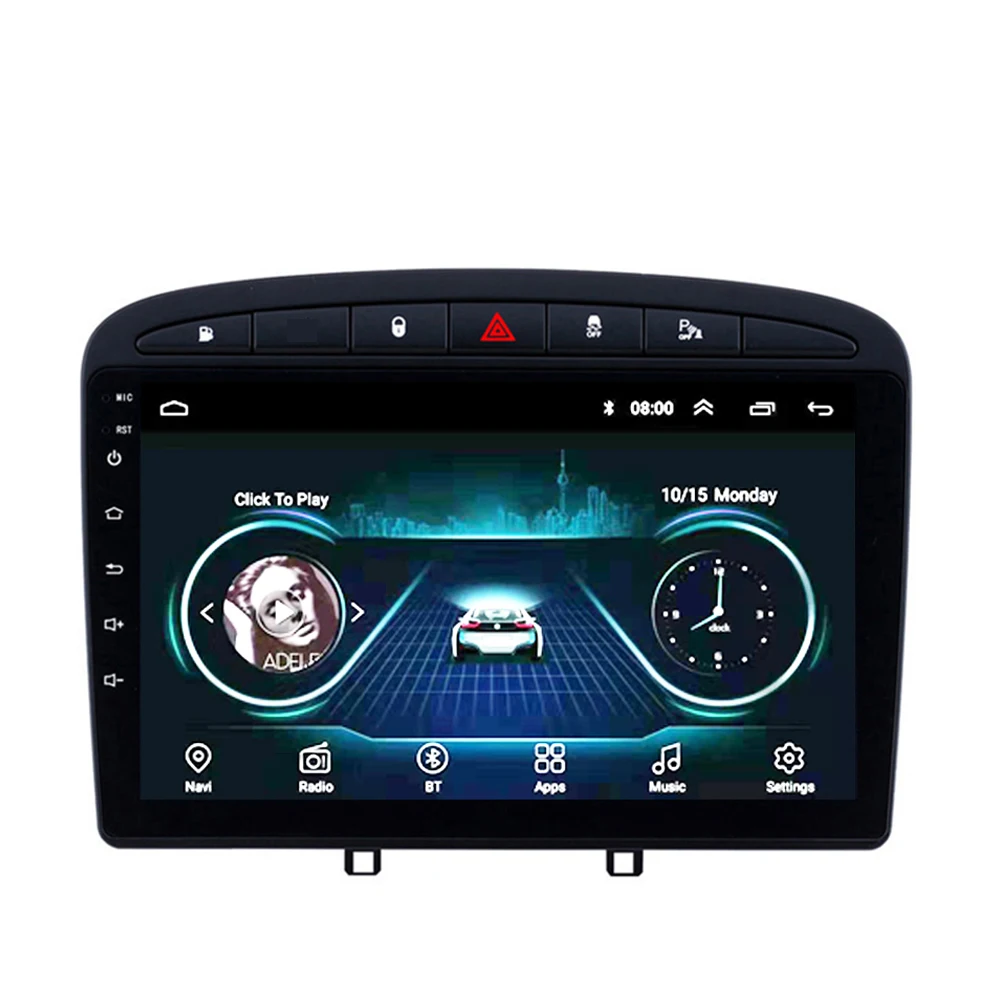 Автомобильный мультимедийный плеер 9 дюймов Android 8 1 2 din Wi Fi GPS навигация стерео для