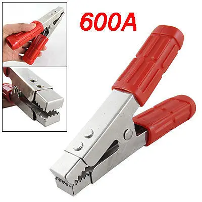 

Red Anti Slip Handle Welding Earth Clamp Alligator Clip 600A