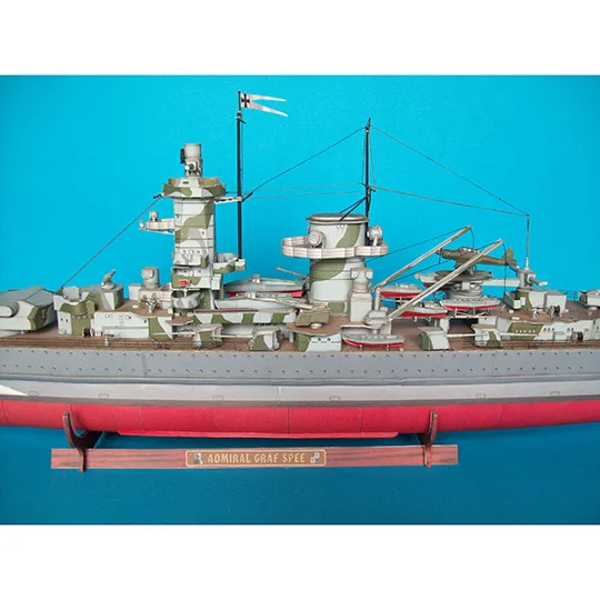 Немецкий боевой корабль 3d модель карточки для сборки развивающая игрушка