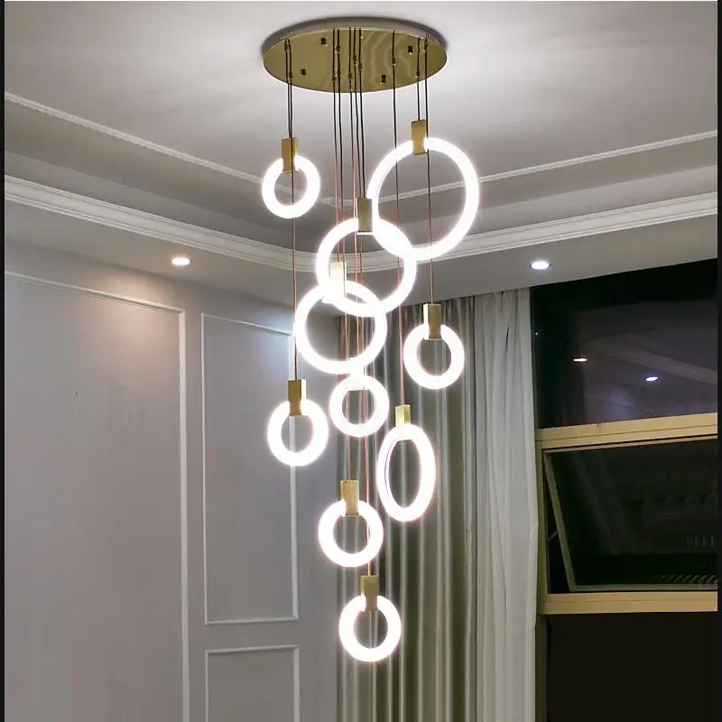 

Современный светодиодный светильник, светильник для гостиной, лестничный светильник, освещение для кухни, сказочный светильник, светильники, Подвесная лампа, светодиодный светильник для спальни, украшение