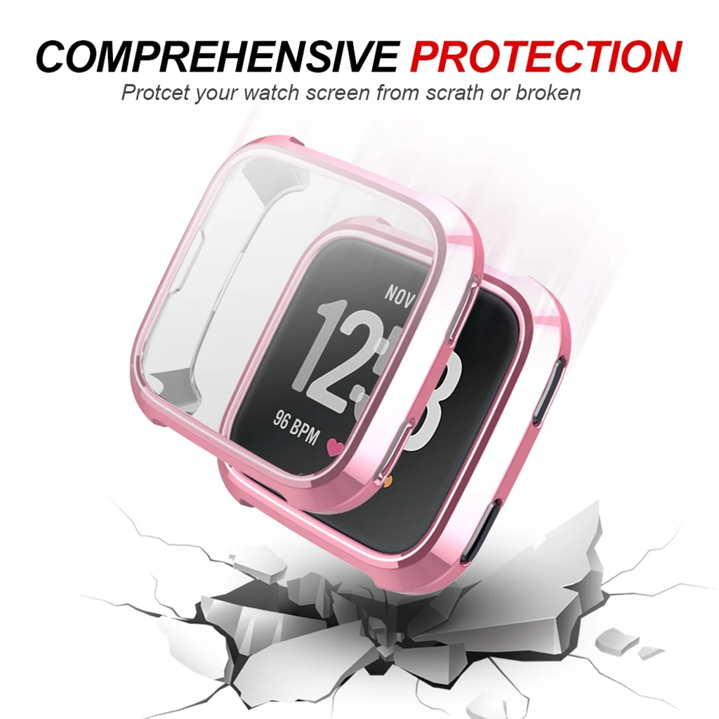 Overall Protective Cover TPU Protector Case Shell for Fitbit Versa Watch