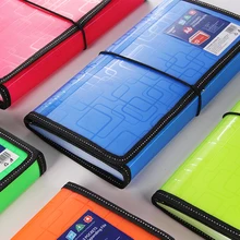 10 Fluorescent color A6 Expanding File Folder Document Organizer 13 Pockets Accordion Folder Organizer Documents Bag file box 24 pockets a4 accordion expanding high capacity plastic stand bag colored tab file organizer