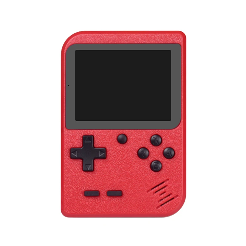 DATA FROG 8 bit портативная игровая консоль мини портативный плеер встроенный 400 игр 3,0 дюймов Ретро видео игровая консоль+ геймпад 2 игрока - Цвет: red