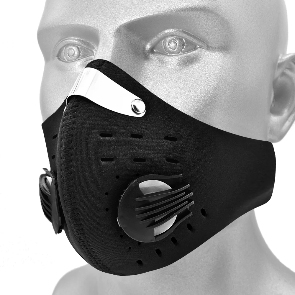 Мотоциклетная маска WOSAWE PM2.5 от загрязнения с фильтром пыли активированным углем