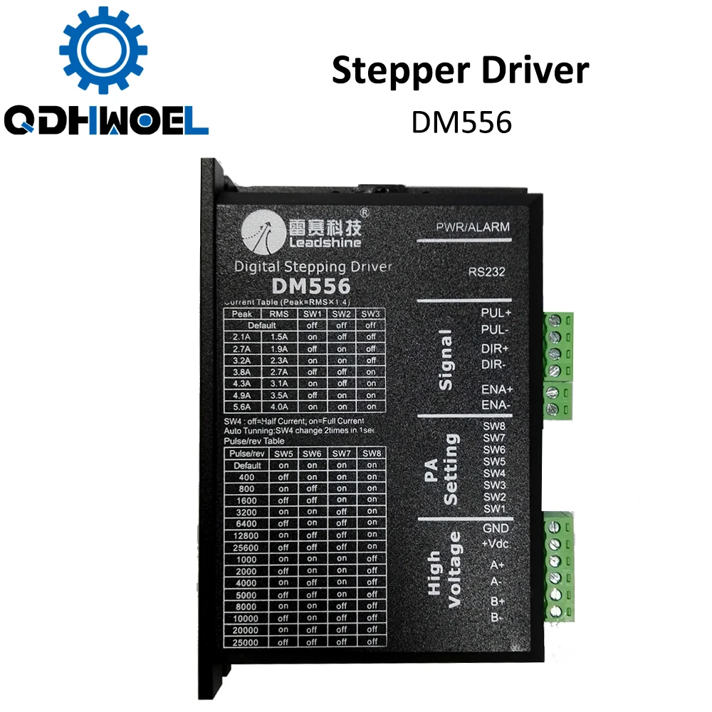 Двухфазный шаговый драйвер QDHWOEL Leadshine DM556 20 50 В переменного тока 0 5 а|Драйвер