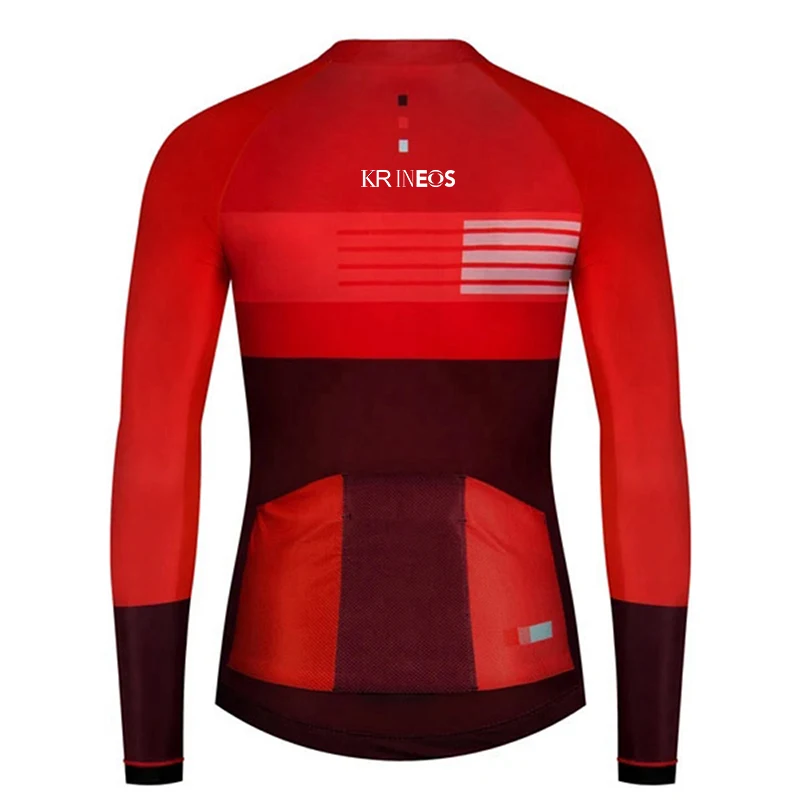 Демисезонная велосипедная одежда с длинными рукавами Мужская Maillot
