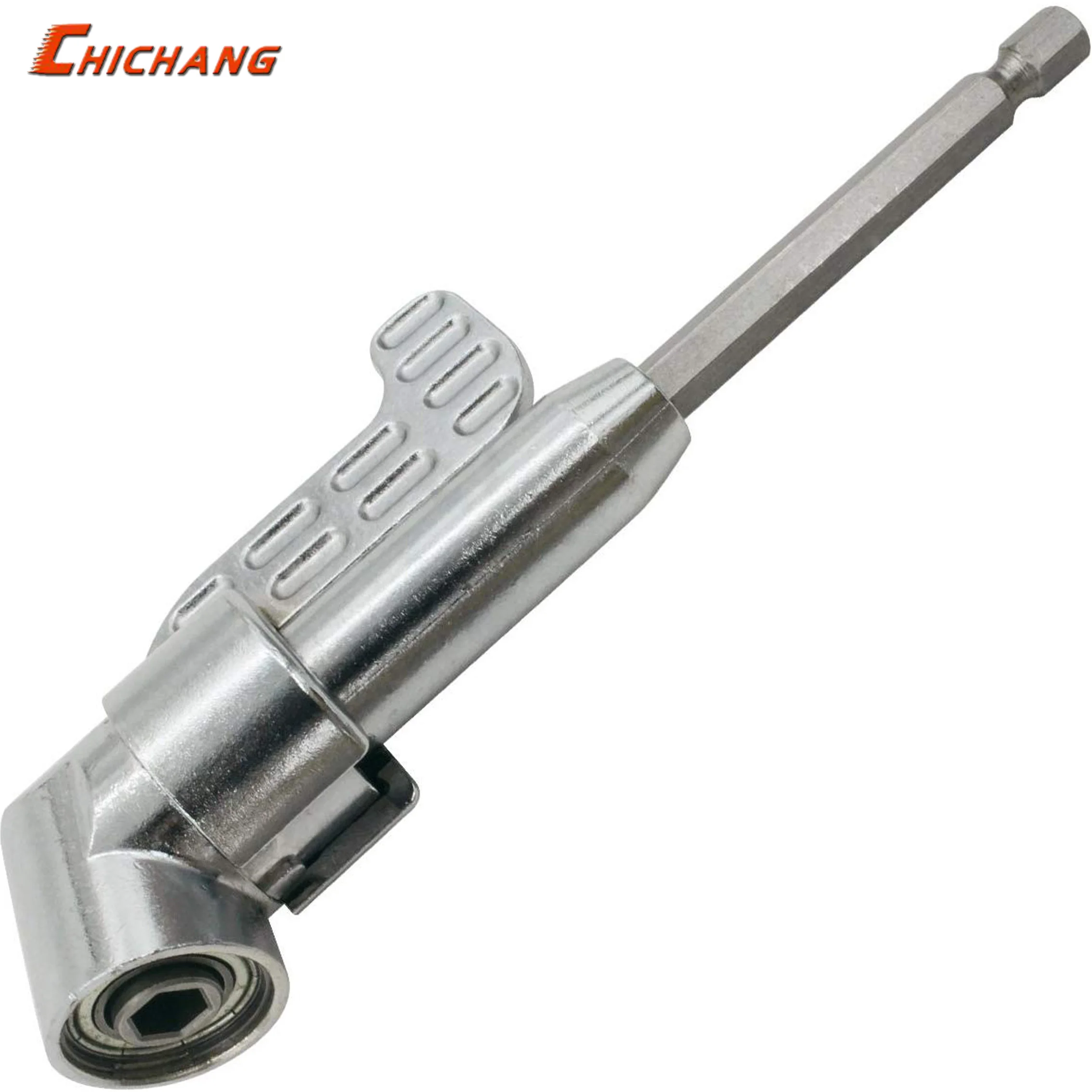 

105 Degree Right Angle Driver Angle Extension Power Screwdriver Drill Attachment 1/4'' Hex Bit Socket Screwdriver Holder Adapter