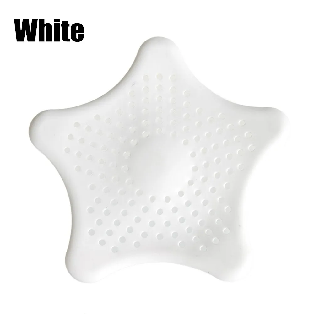 Силиконовые присоски кухонные аксессуары для раковины для ванной комнаты присоска канализационный фильтр для раковины дуршлаги для волос фильтр D0001 - Цвет: Белый