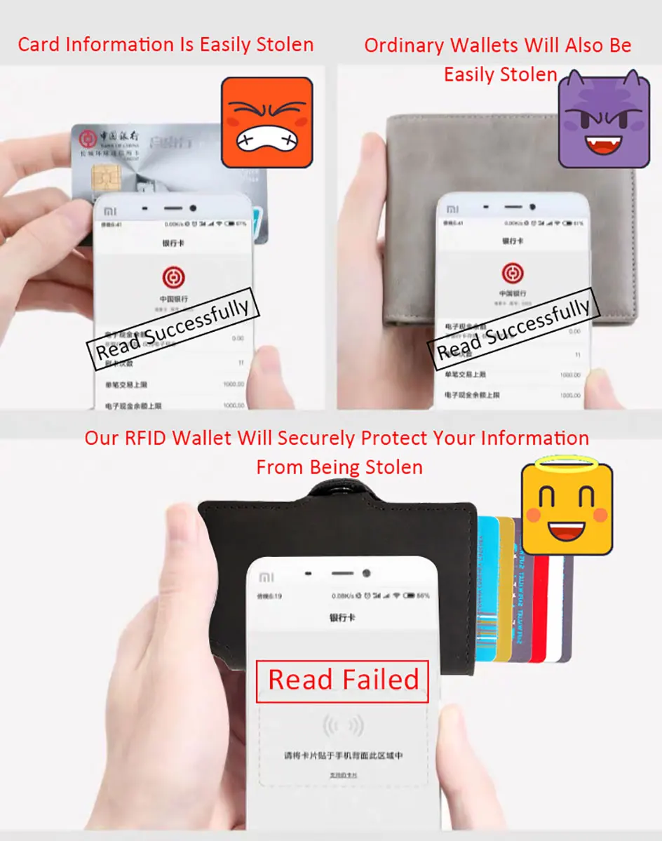 DIENQI Натуральная кожа id держатель для карт Анти RFID банковская карта карман защита металлический всплывающий кошелек Бизнес-держатель кредитной карты Чехол