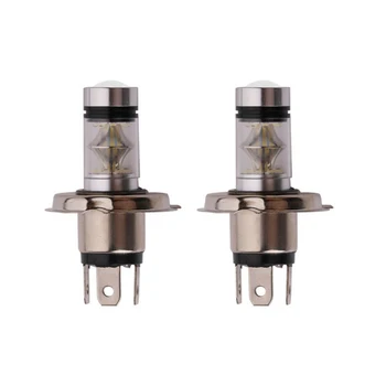 

H4 LED Lights 6000K 100W 1800LM DC 12V DRL Bulbs Lamps Replacement Parts