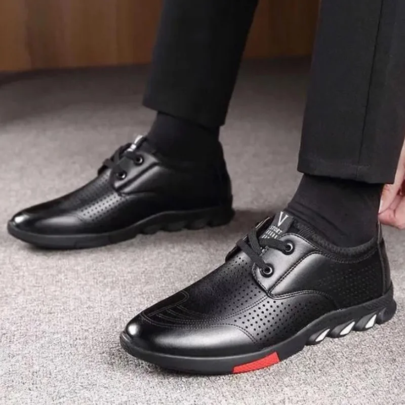 Men Leather Shoes Casual Loafers Sneakers