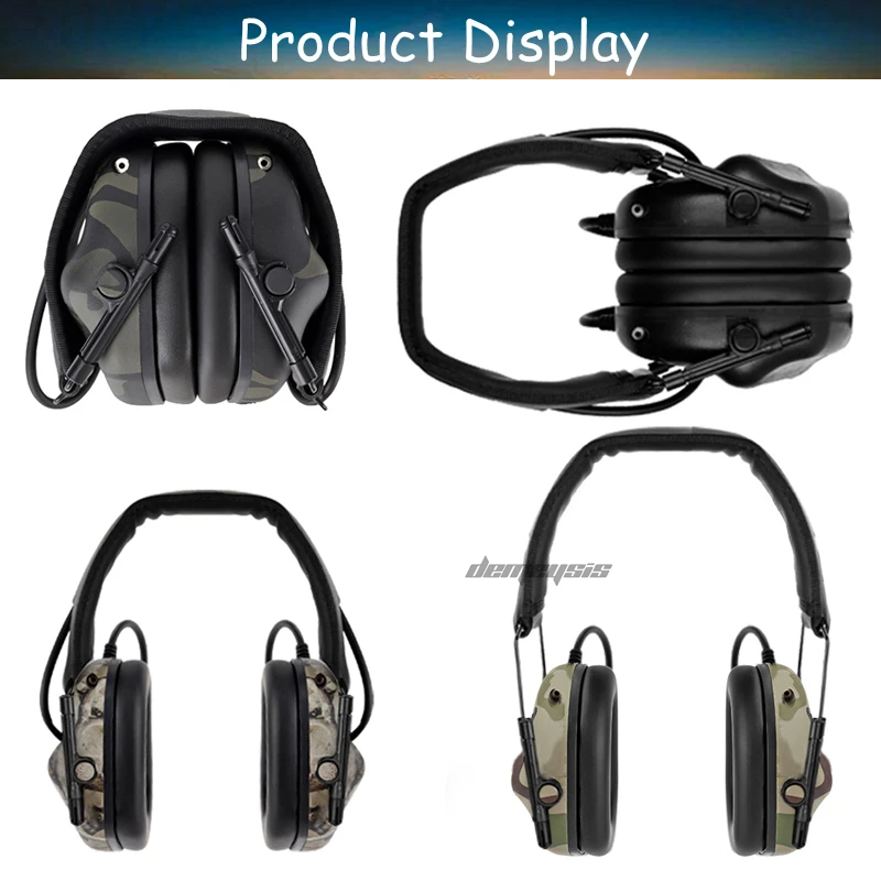 Tiro ao ar Fone de Ouvido Redução de Ruído Livre Proteção Tático Exército Airsoft Caça Paintball Anti-ruído Earmuffs 14 High Quality Esporte e Lazer