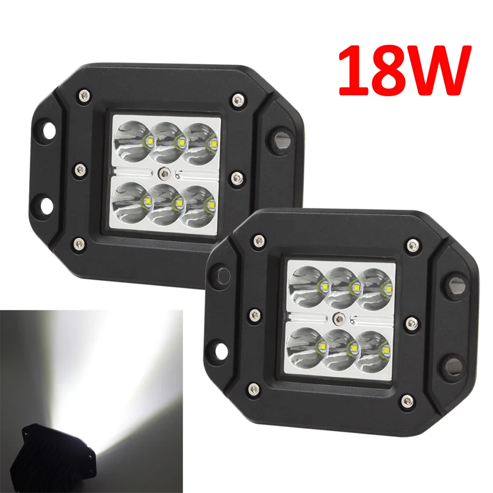 2x18 W 12 V/24 V 2000LM Водонепроницаемый светодиодный рабочий светильник для мотоцикла/трактор/лодка/4WD внедорожник/SUV/ATV автомобилей Подсветка