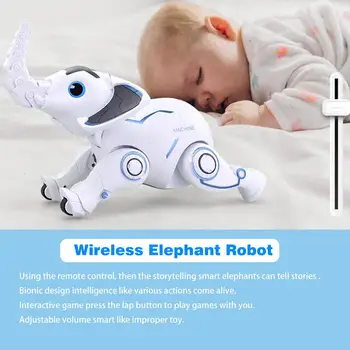 

Wireless Remote Control Elephant Robot Interactive Children Toy Singing Dancing Shape Robot Early Education Toy For Kids Boys