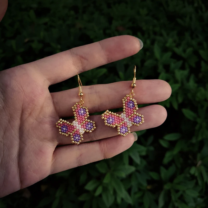Женские Висячие серьги FAIRYWOO длинные висячие сережки из нержавеющей стали с