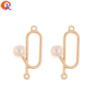 

Cordial Design 100Pcs 15*29MM Jewelry Accessories/Earrings Connectors/Imitation Pearl/DIY/Hand Made/Jewelry Findings Component