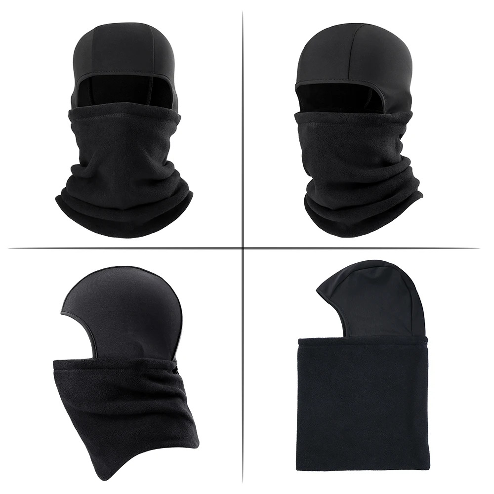 Winter Polar Fleece Thermal Beanies Balaclava Full Face Mask Skullies Cap Warmer Tactical Military Cap Ski Hat Helmet Liner Men