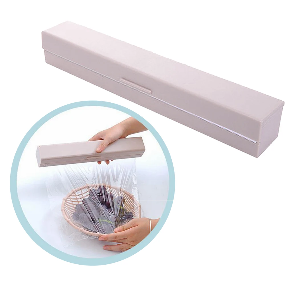 Kitchen Plastic Wrap Cutter Food Wrap Foil Dispenser Tool Safe Reusable Kitchen Plastic Wrap Cutter Food Wrap Foil Dispenser Tool Safe Reusable