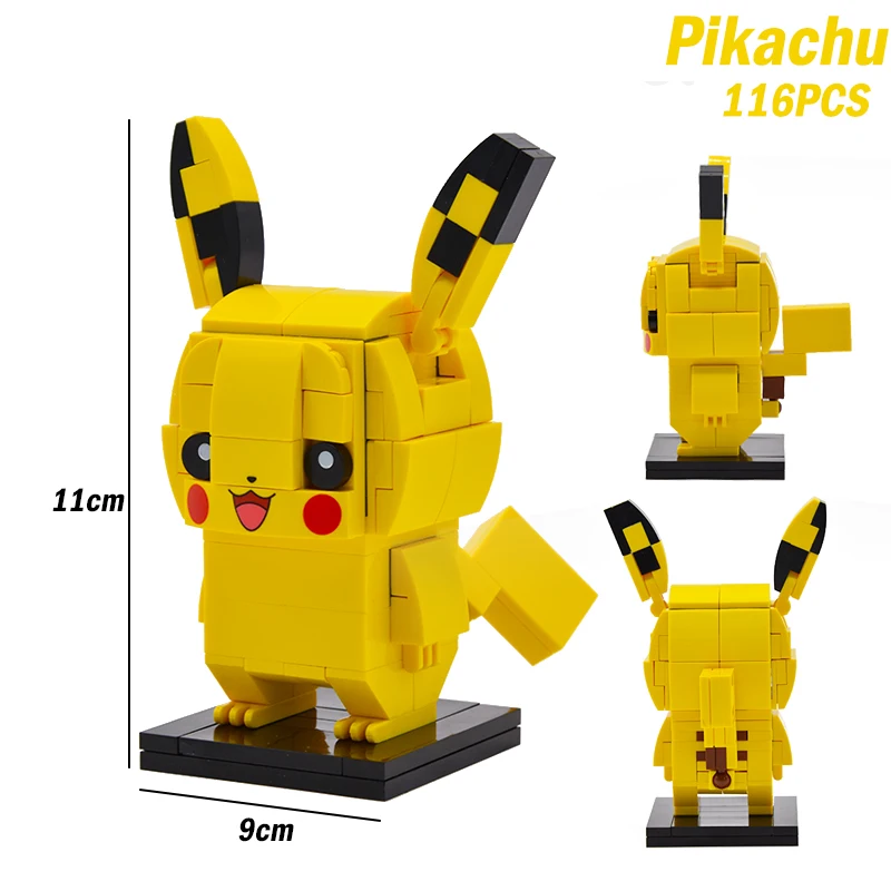 Bloques de nuevos Pokemon Picachu pequeños dibujos animados Modelo le ir Personalizada Ladrillos Toys Uk 