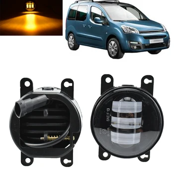 

2 X Fog Light Car LED Fog Lamp DRL For Peugeot 107 207 307 3008 407 607 301 308 408 2008 4007 4008 5008 Bipper Tepee
