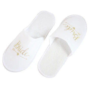 

10 Pair Wedding Decoration Bridesmaid Slippers Wedding Decor Bride To Be Bachelorette Party Supplies Decoration Gifts