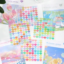 

The Shining Color Hearts Cute PVC Sticker Girl Gift 1 Sheet