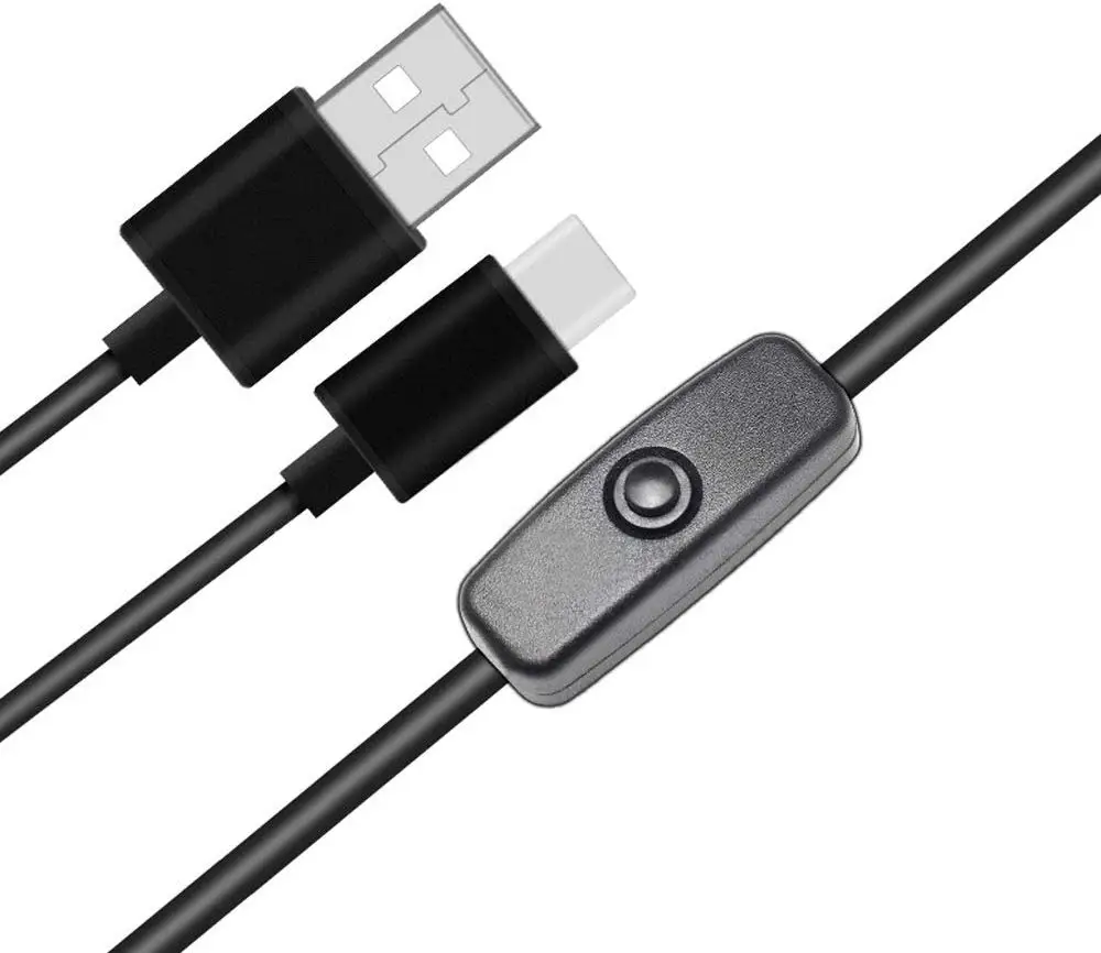 Мощность Кабель-адаптер 5В 3A USB к Тип-C Питание шнур для Raspberry Pi 4