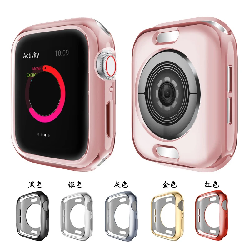 ТПУ чехол для часов Apple Watch 42 мм 38 Мягкая Силиконовая защита экрана iwatch серии 3 2 1