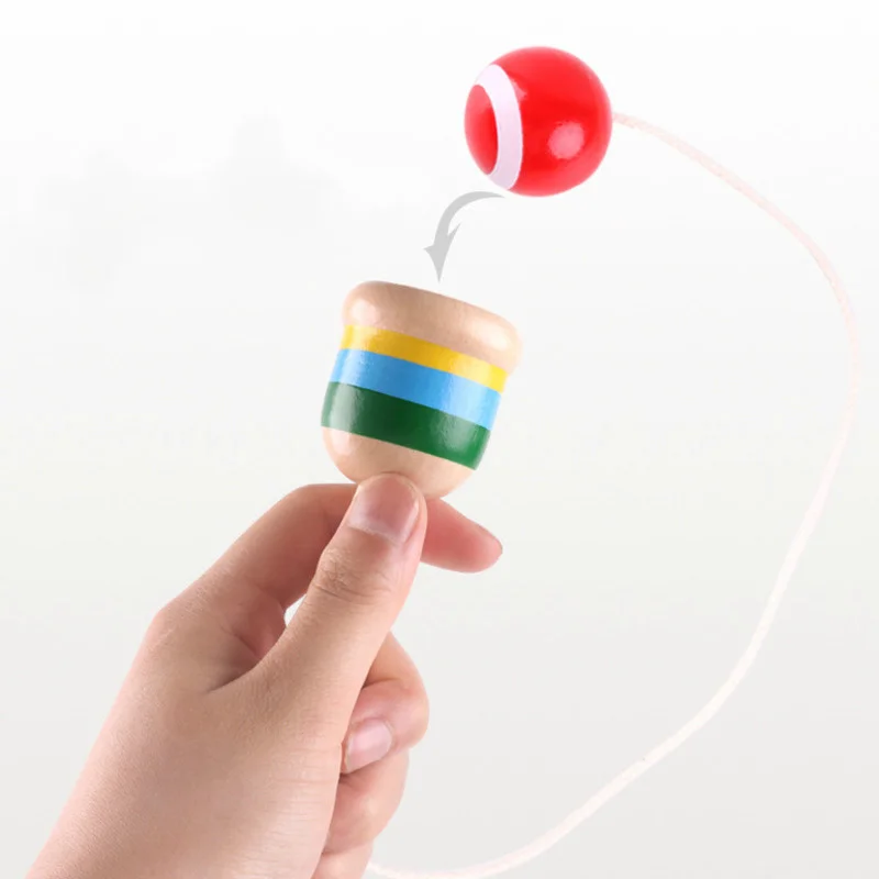 

Wooden Kendama Toys Sword Juggling Ball Skills Educational Toy For Children Stress Relief Adult Outdoor Sport Coordination Game